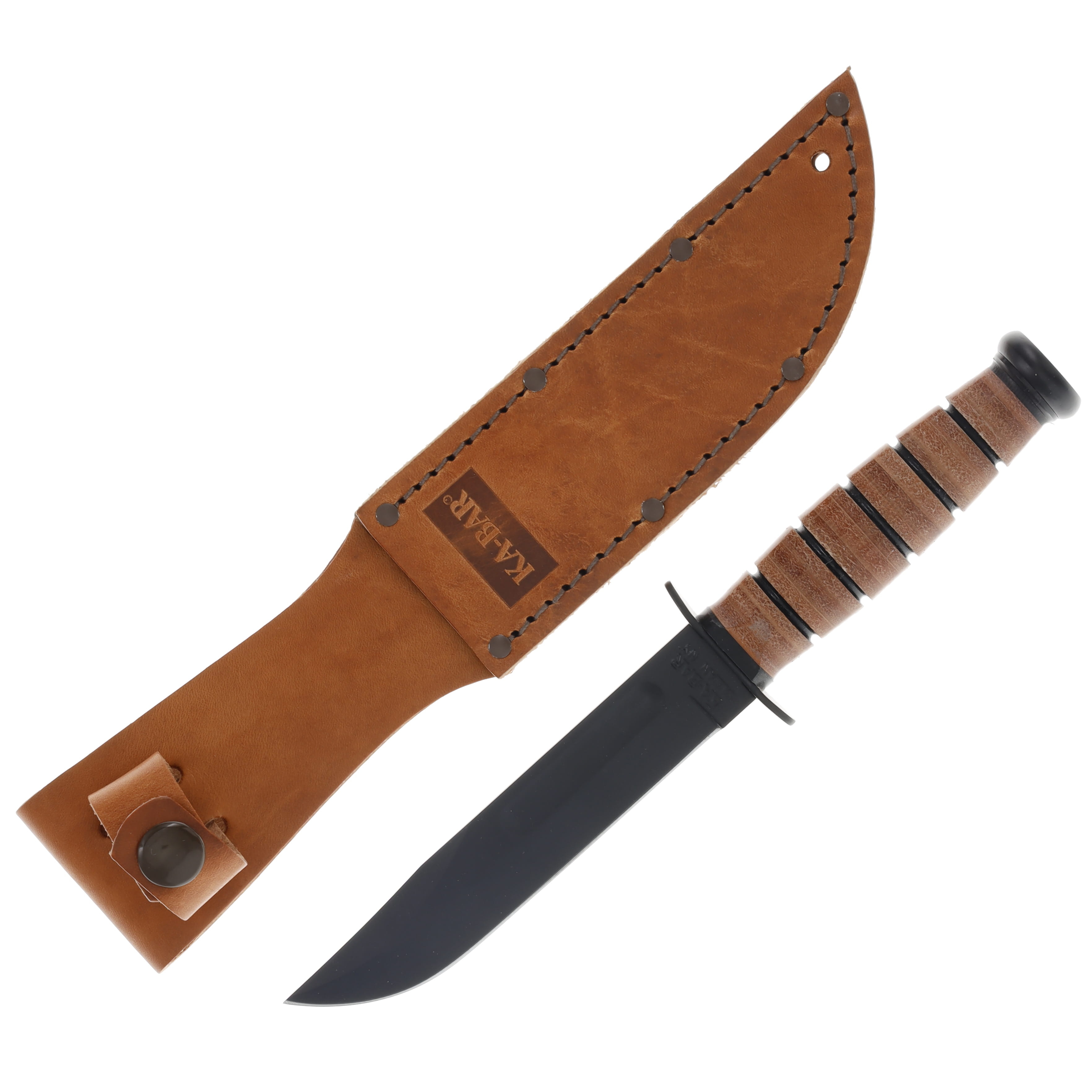 KA-BAR USA Short Fighting Knife with Leather Sheath KA1251 View 1