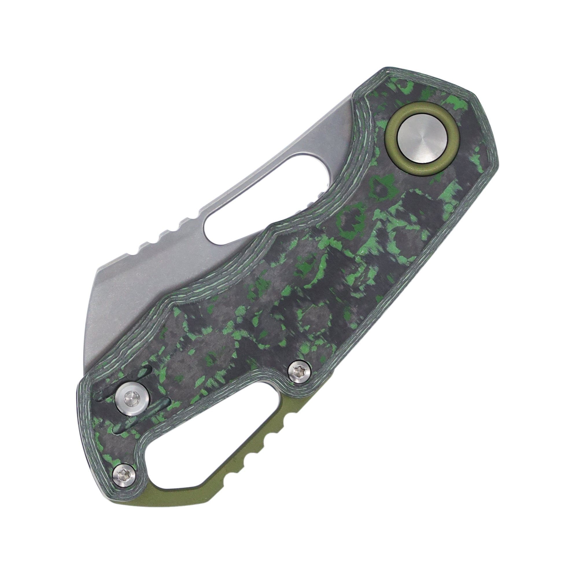 MKM Isonzo Folding Knife Jungle Flow Fat Carbon Cleaver SMKW Exclusive MKFX032CJ View 5