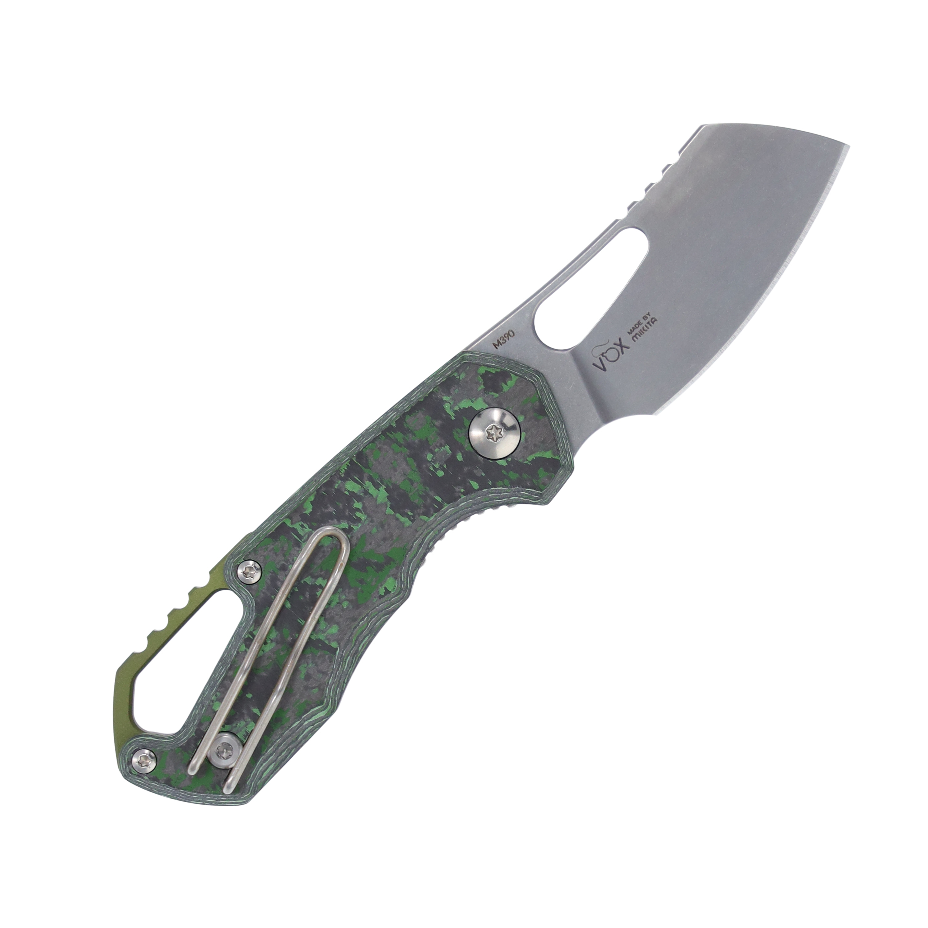 MKM Isonzo Folding Knife Jungle Flow Fat Carbon Cleaver SMKW Exclusive MKFX032CJ View 2