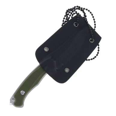 Tac Commander 03G Fixed Blade Neck Knife Matte/OD Green G-10 View 6
