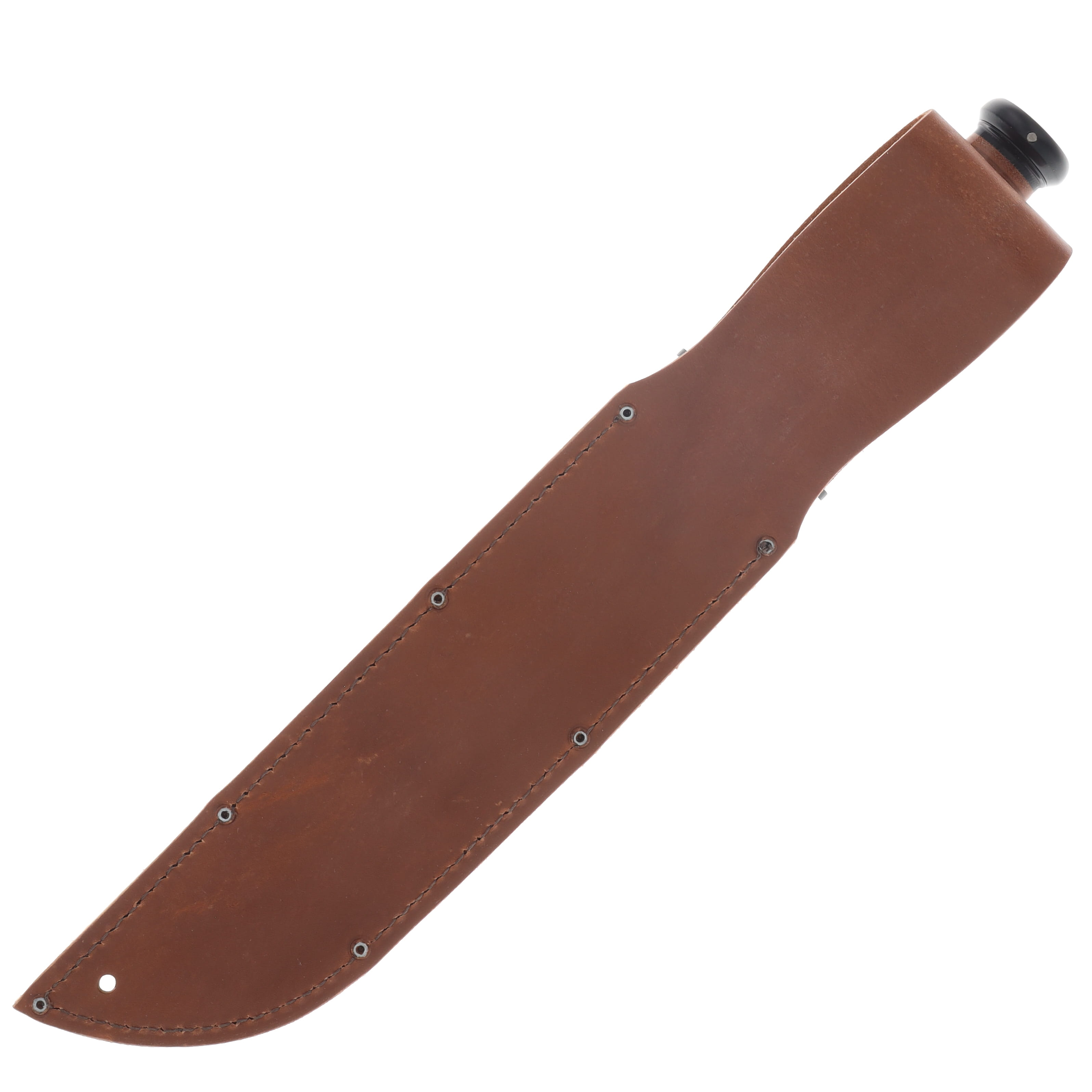 KA-BAR Big Brother Bowie Knife Stacked Leather Handle KA2217 View 3