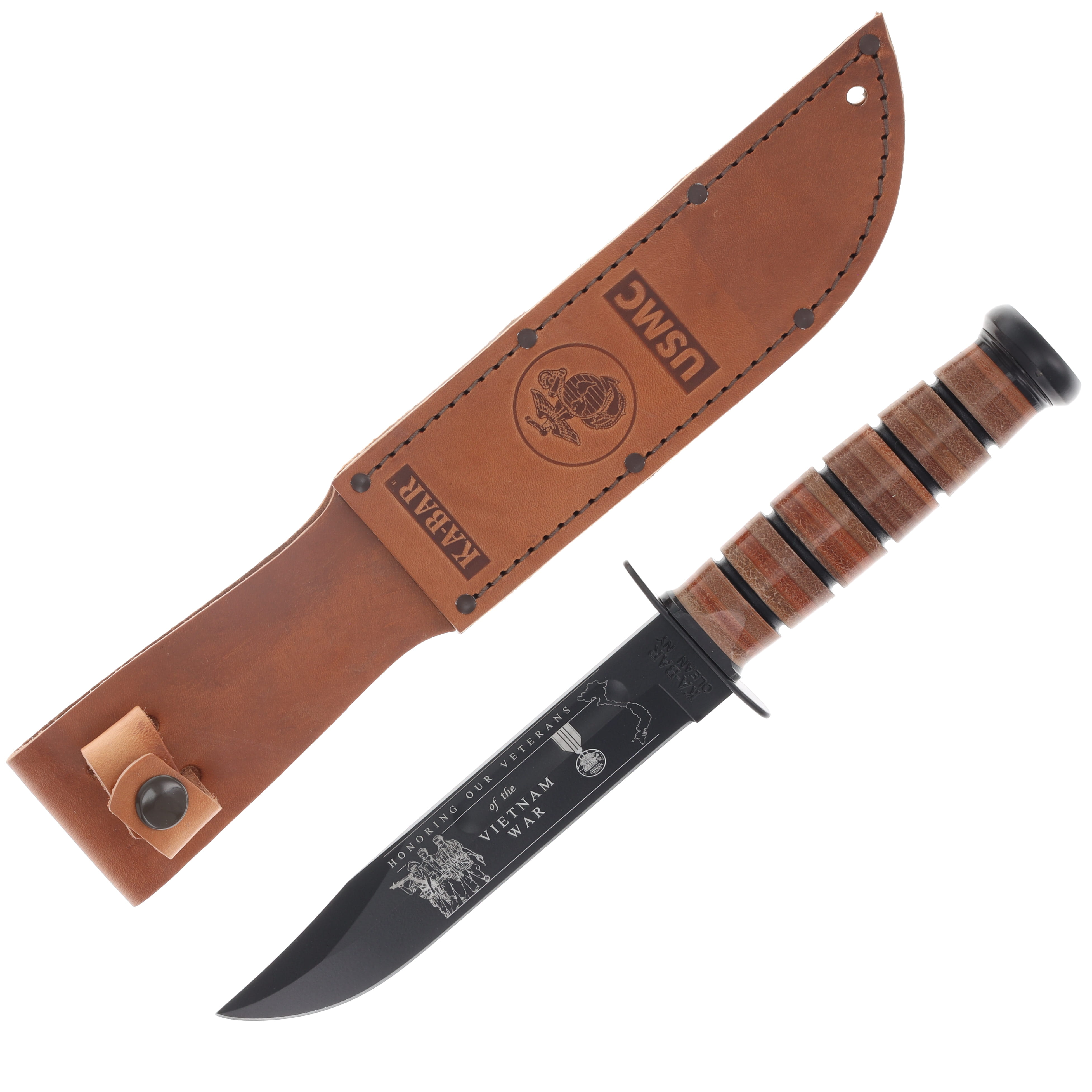 KA-BAR Vietnam War USMC Fighting Knife KA9140 View 1