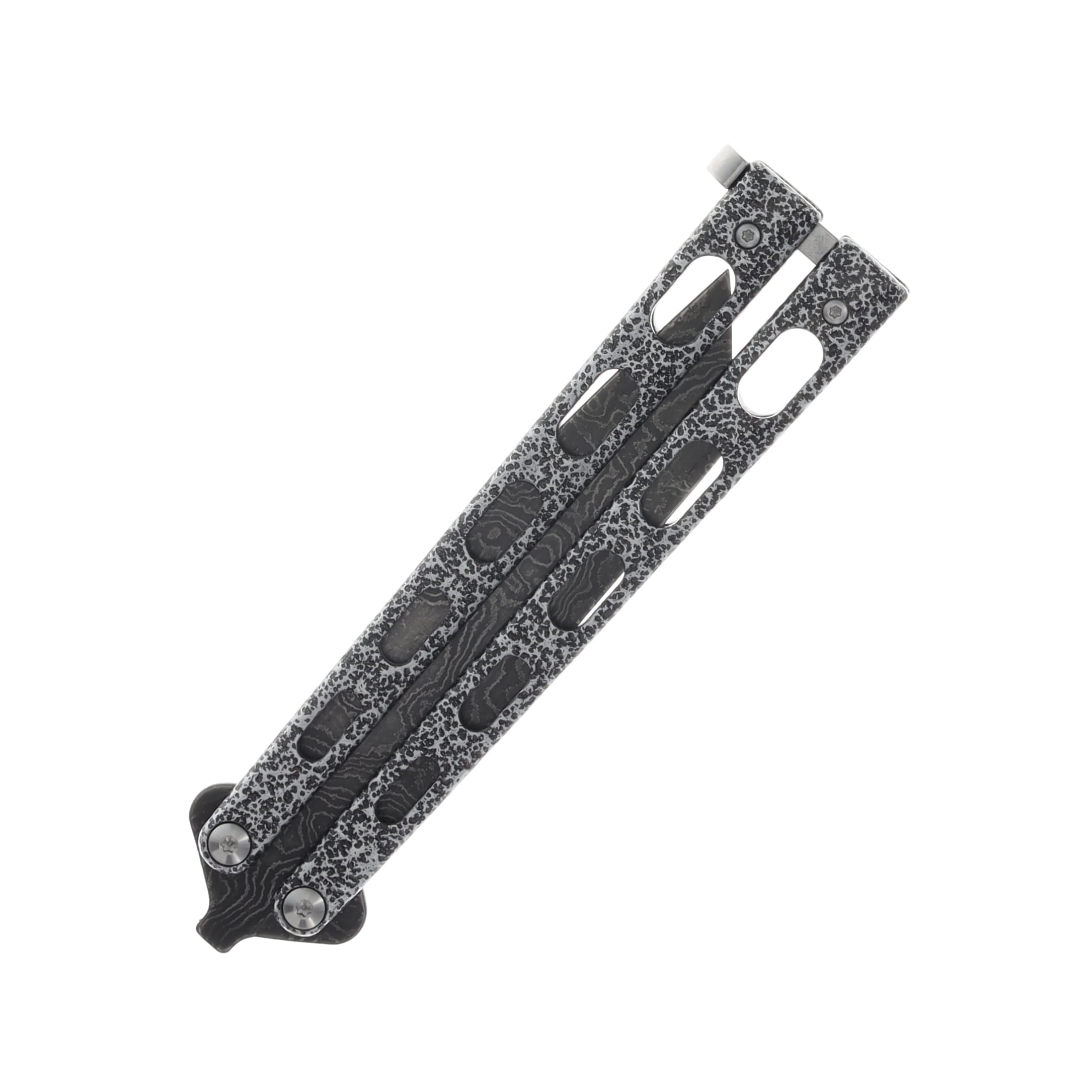Bear & Son Balisong Damascus Tanto BR114AD View 3