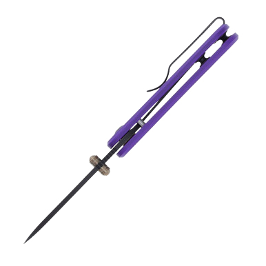 CIVIVI Baby Banter Folding Knife Purple 2.34in Black SW Drop Point View 6