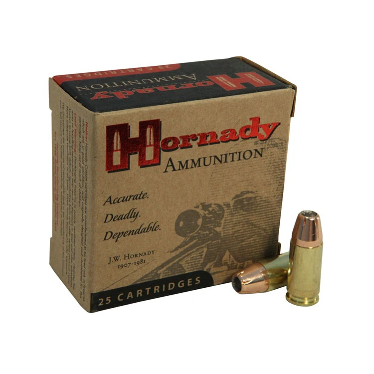 Hornady Custom 9mm Luger Ammunition 147 Grain Brass Centerfire 25 Rounds XTP JHP 90282 View 2