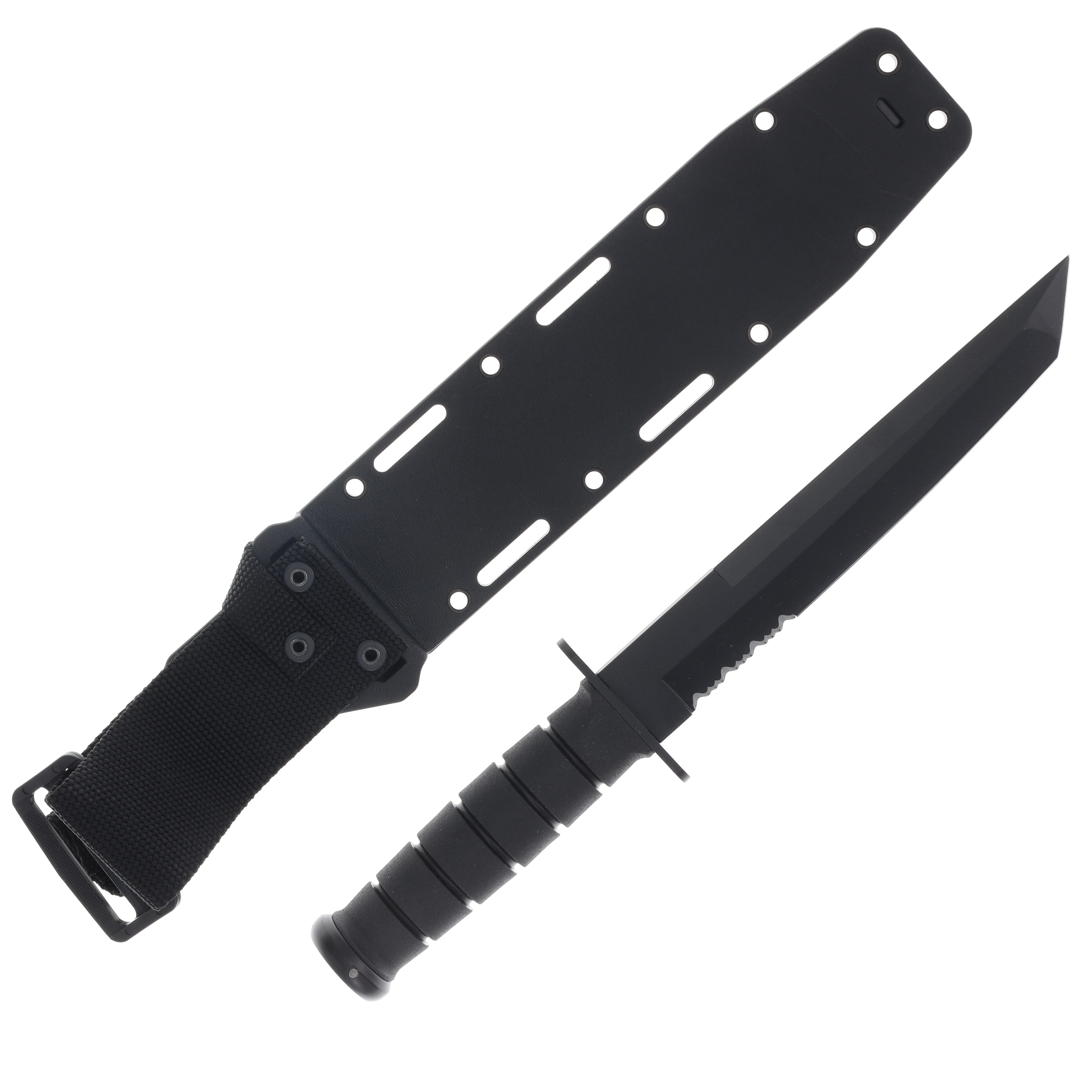 KA-BAR Tanto Half Serrated Fixed Blade Knife KA1245 View 2