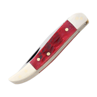 Frost Crowing Rooster Red Jigged Bone Two Blade Toothpick Folding Knife View 2