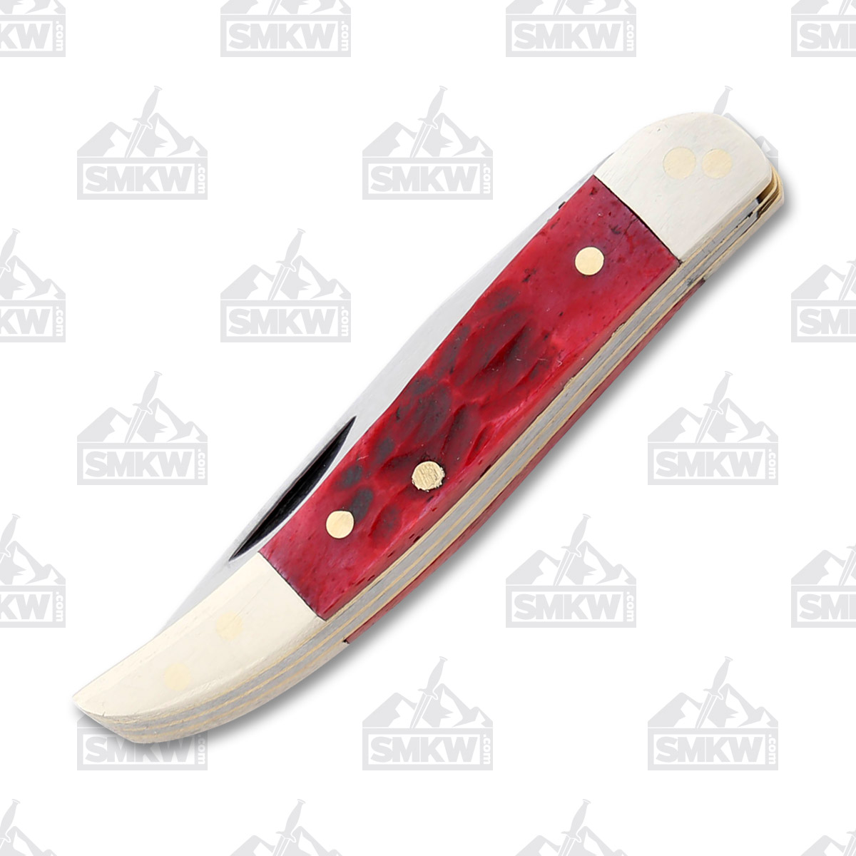 Frost Crowing Rooster Red Jigged Bone Two Blade Toothpick Folding Knife FRCR973RPB View 3
