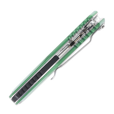 Steel Warrior Assisted Clip Point Linerlock Green View 8