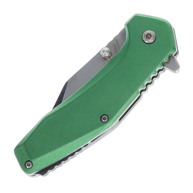 Steel Warrior Assisted Clip Point Linerlock Green View 6