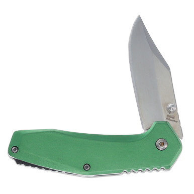 Steel Warrior Assisted Clip Point Linerlock Green View 3