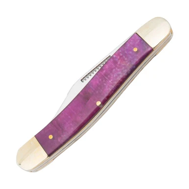 Frost Cutlery Ocoee River Purple Pearlite Large Stockman Folding Knife View 2