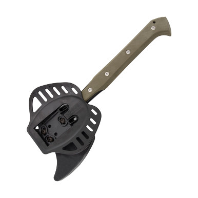 Hogue EX-T01 Tomahawk - Black Finish - OD Green G10 - 14.12in HG35778 View 10