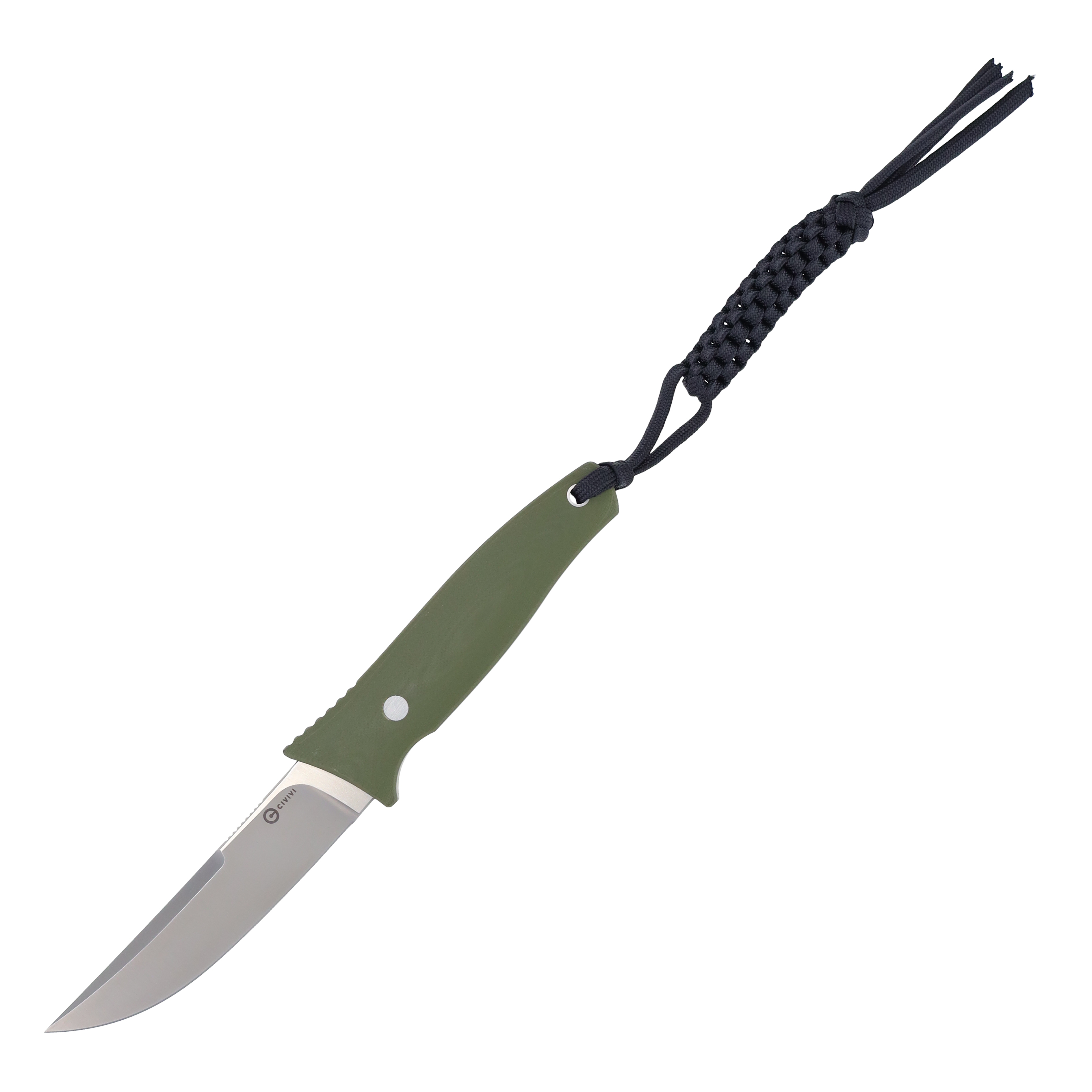 CIVIVI Tamashii Fixed Blade Knife Satin Drop Point/OD Green G-10 with Kydex Sheath WKCC190462 View 1