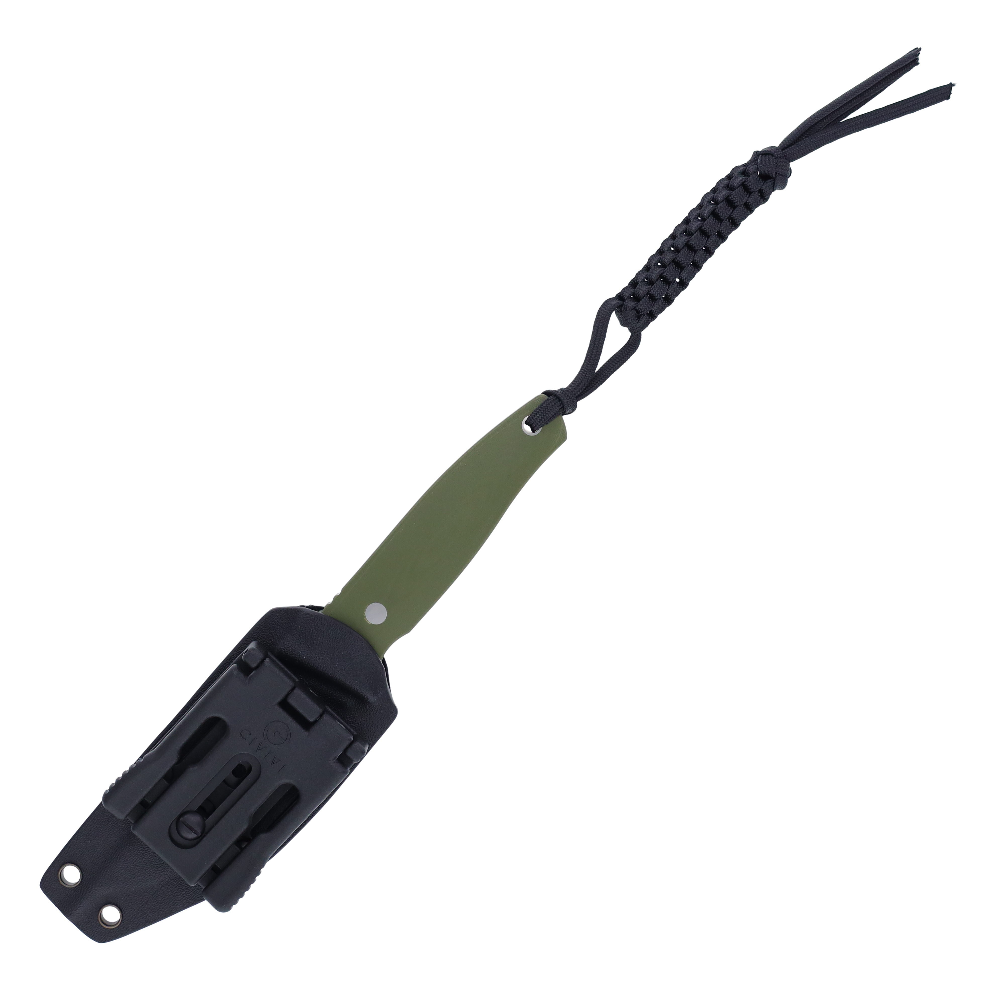 CIVIVI Tamashii Fixed Blade Knife Satin Drop Point/OD Green G-10 with Kydex Sheath WKCC190462 View 6