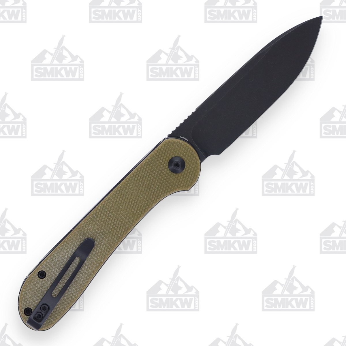 CIVIVI Elementum Button Lock Olive Micarta WKCC2103B View 2