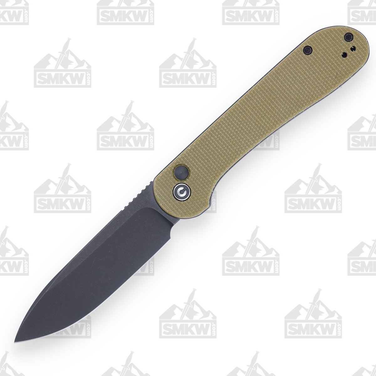 CIVIVI Elementum Button Lock Olive Micarta WKCC2103B View 1