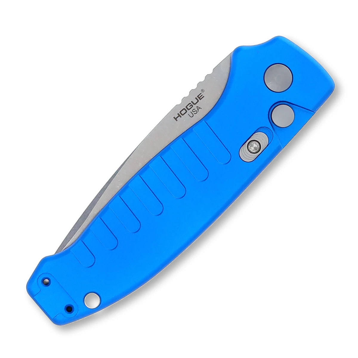 Hogue Ballista 1 OTS Automatic Knife Blue Aluminum  3.5in Plain AUHG64133 View 3