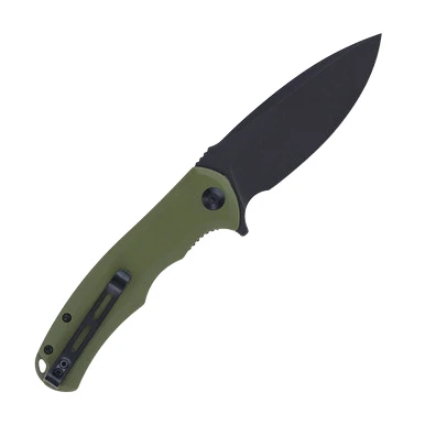 CIVIVI Praxis Folding Knife OD 3.75in Plain Black Stonewash Drop Point WKCC803F View 2