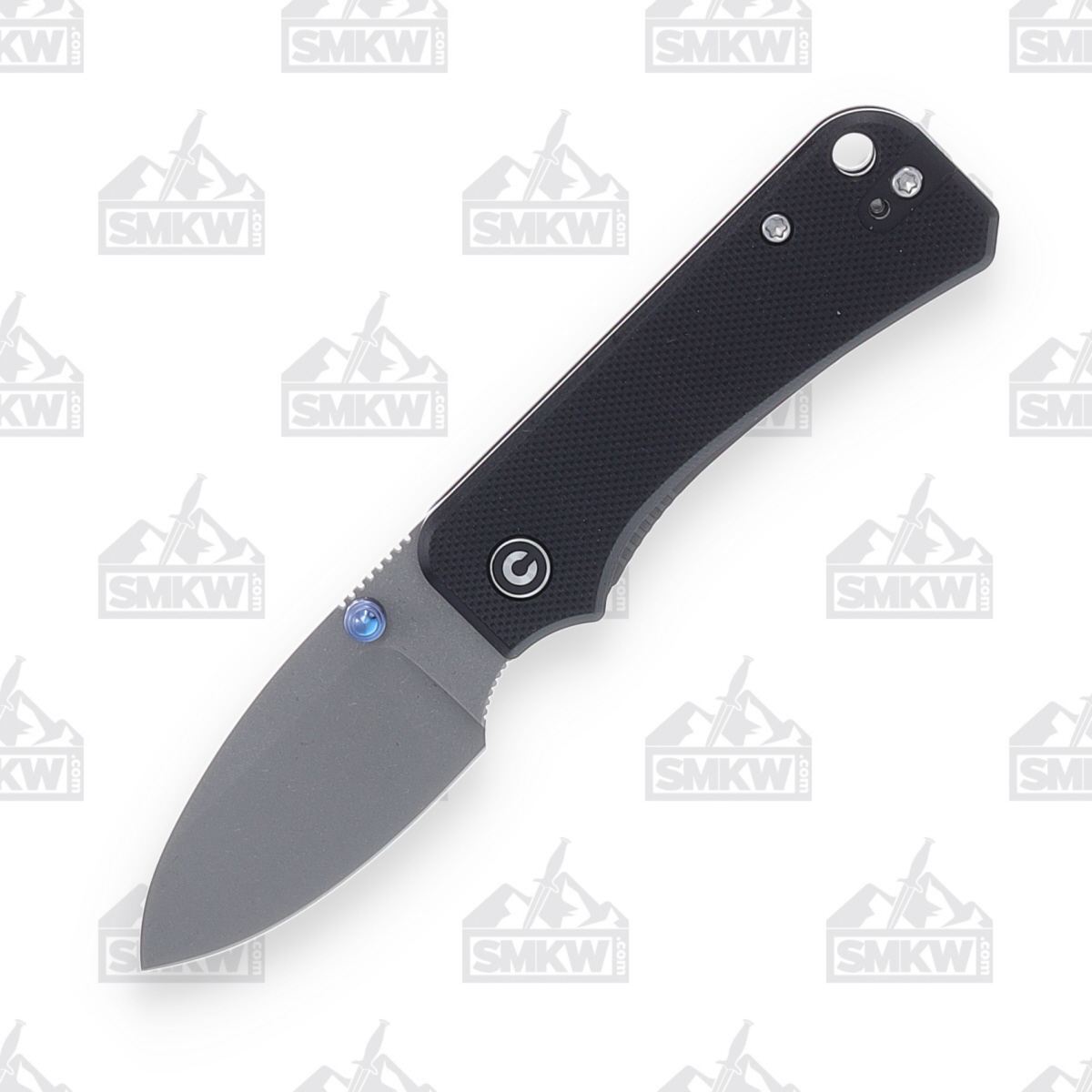 CIVIVI Baby Banter Folding Knife Black 2.34in Gray SW Drop Point Blade WKCC19068S1 View 2