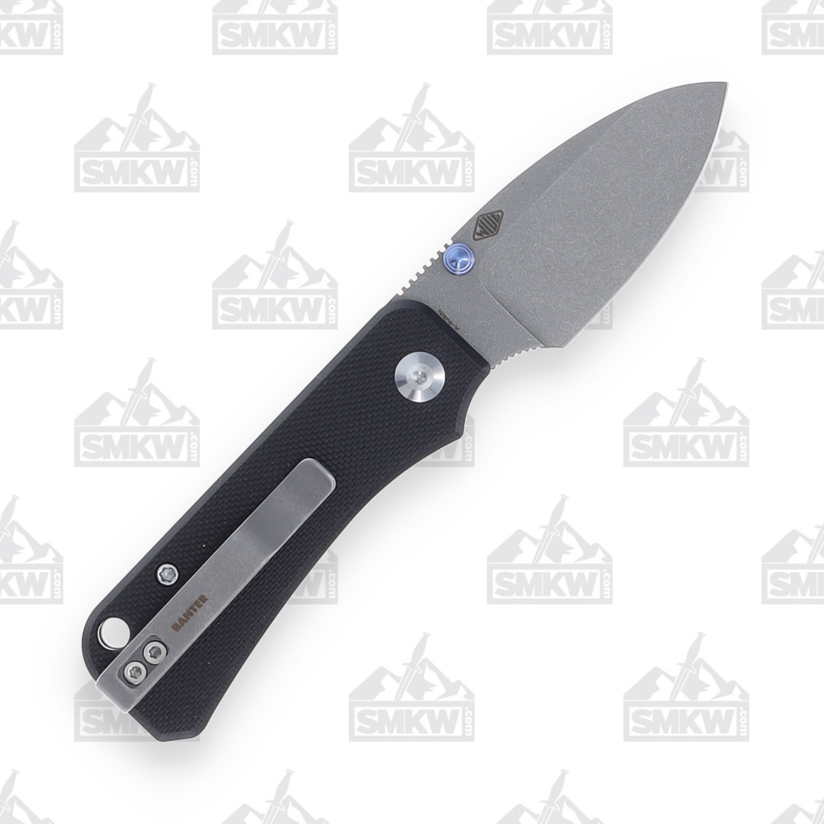 CIVIVI Baby Banter Folding Knife Black 2.34in Gray SW Drop Point Blade WKCC19068S1 View 3