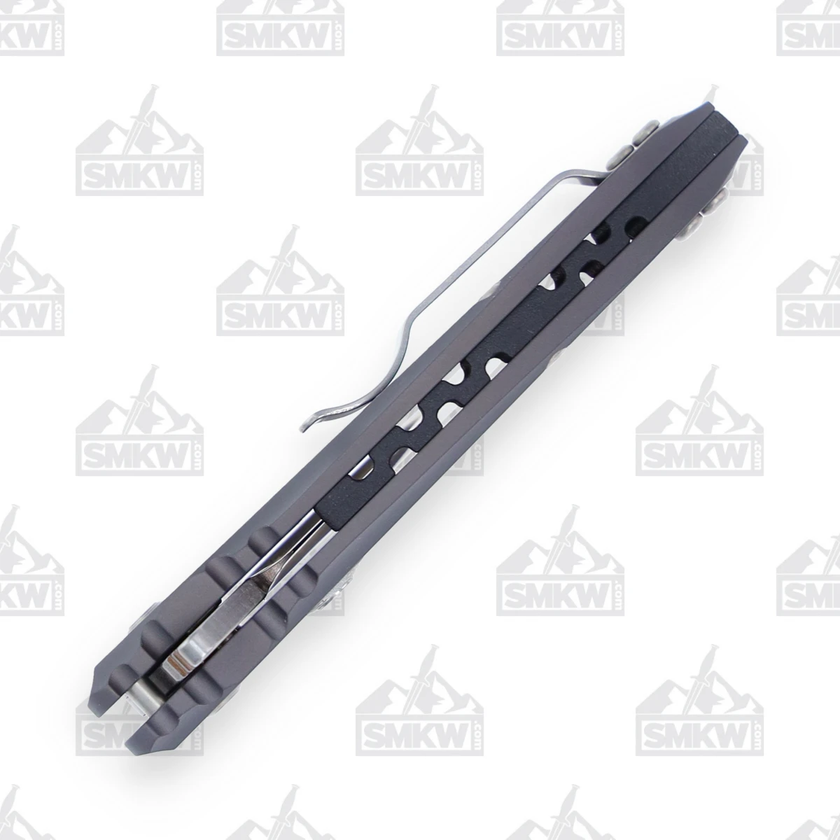 Hogue X1-Microflip Folding Knife Al Grey 2.75in Stonewash Wharncliffe Blade HG24162 View 8