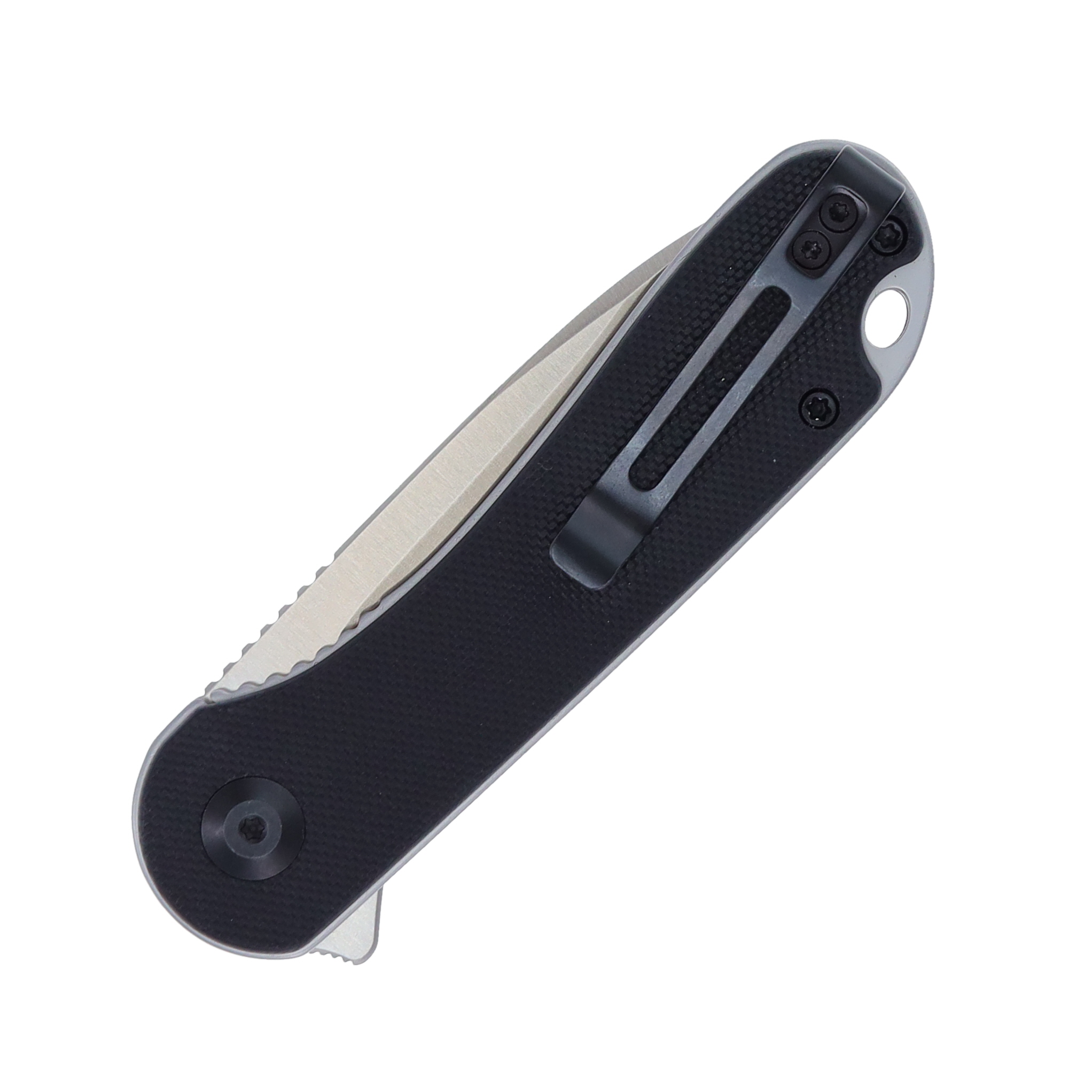 CIVIVI Elementum Black G-10 2.96 Inch Plain Satin Drop Point WKCC907A View 3
