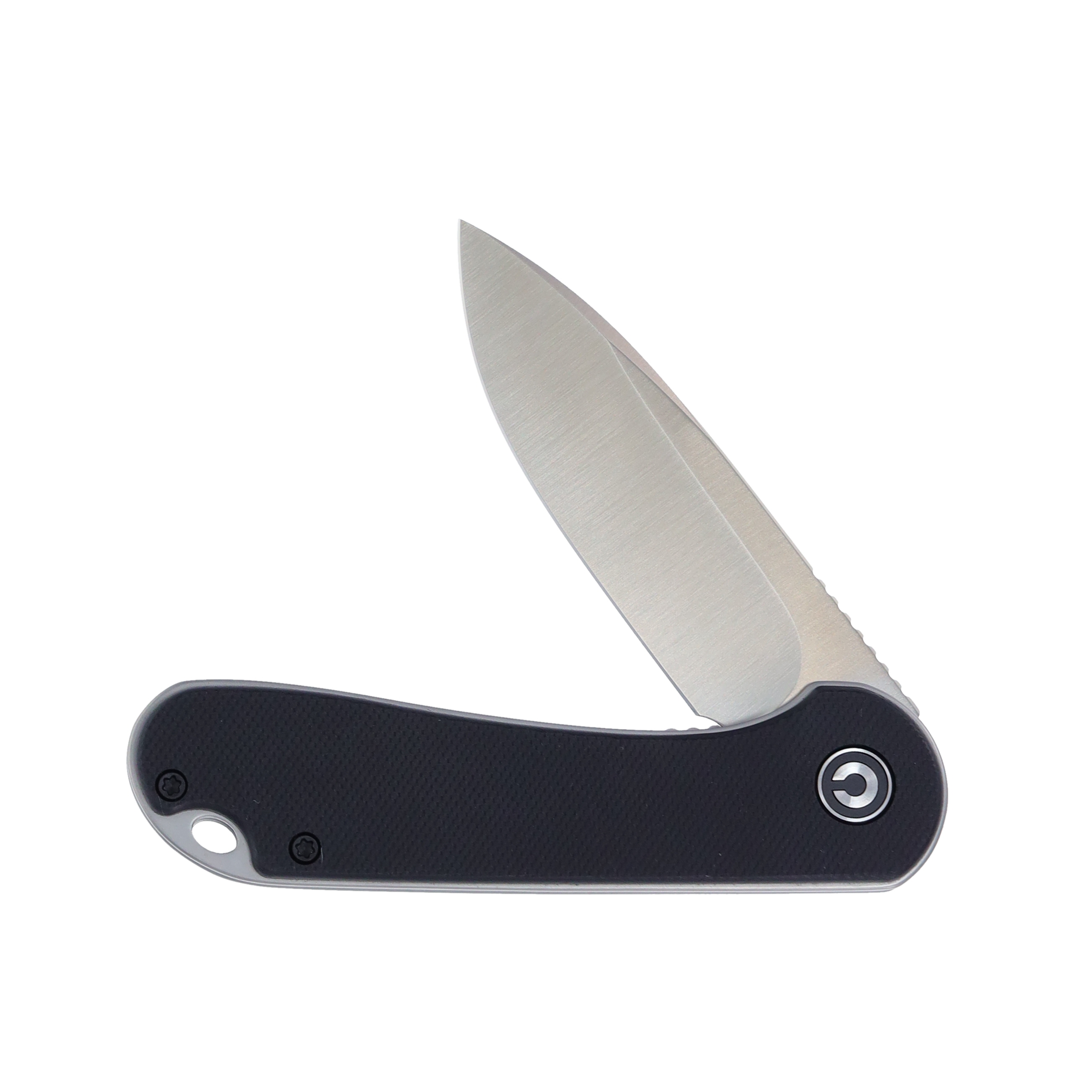 CIVIVI Elementum Black G-10 2.96 Inch Plain Satin Drop Point WKCC907A View 2