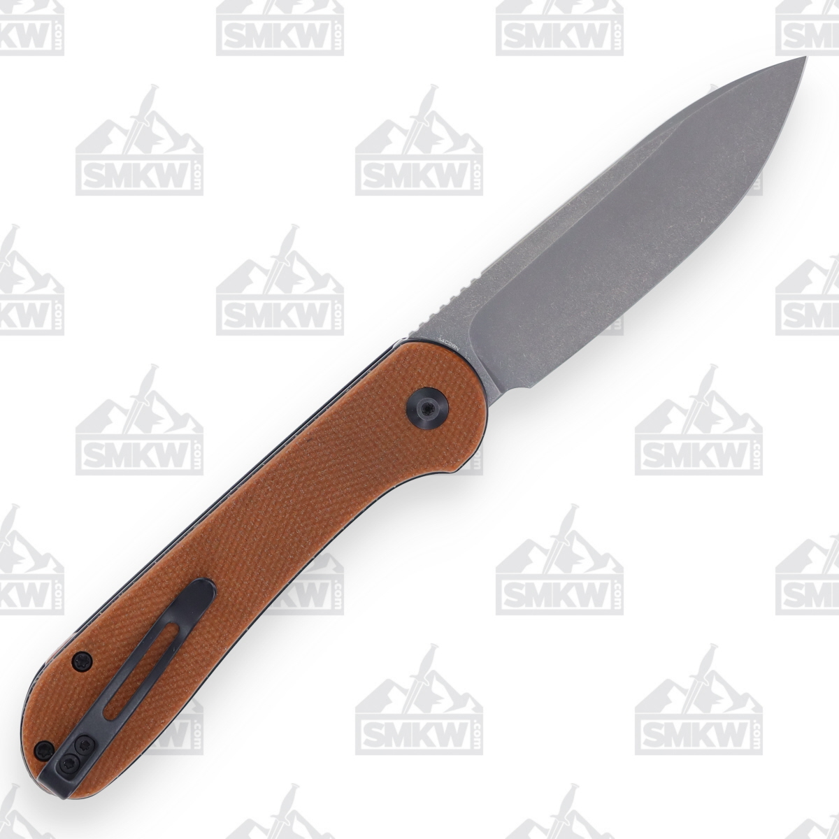 CIVIVI Elementum Button Lock Brown Micarta WKCC2103D View 2