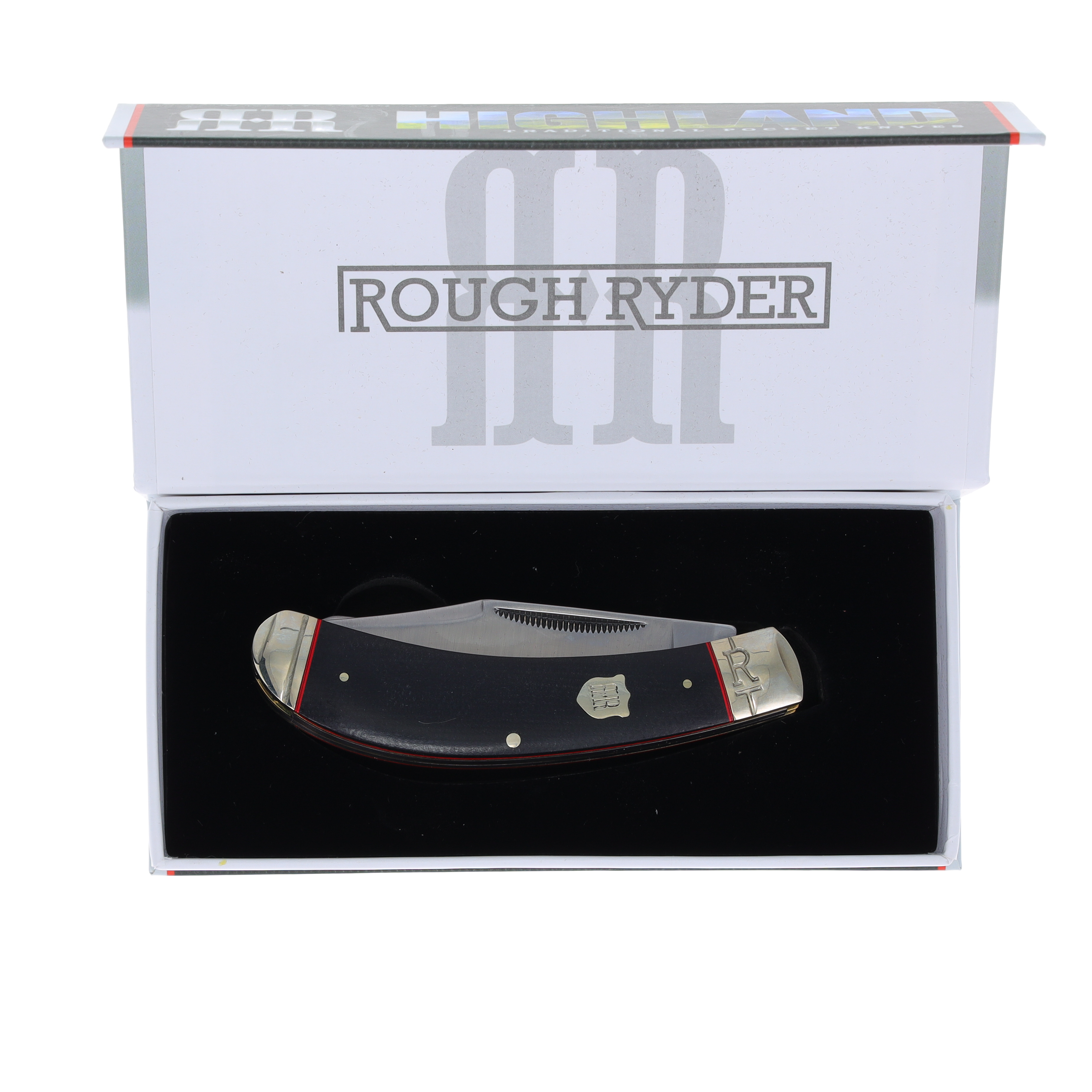 Rough Ryder Highland Black Micarta Bow Trapper Folding Knife RR2379 View 8