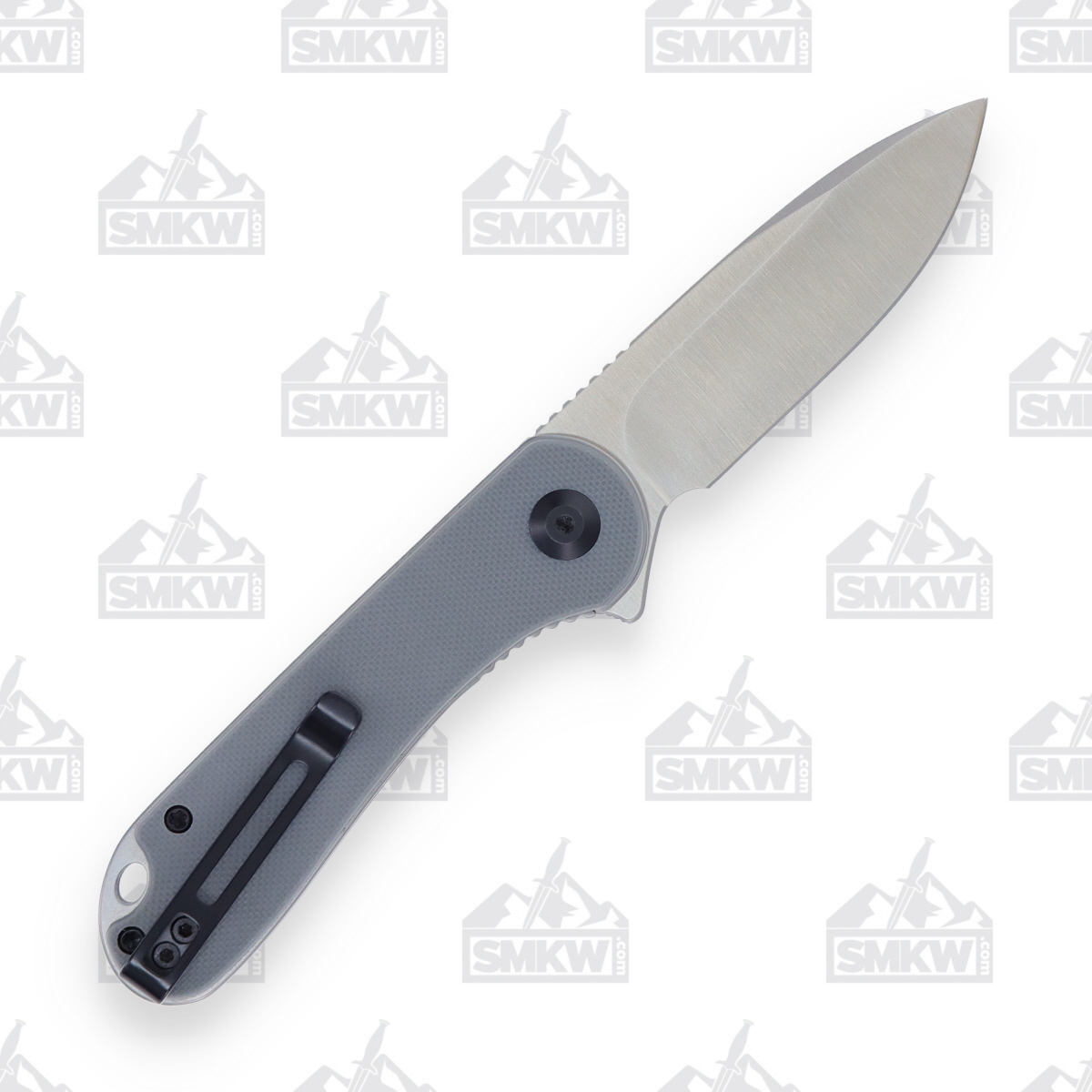 CIVIVI Elementum Folding Knife Gray 2.96in Plain Satin Drop Point WKCC907B View 2