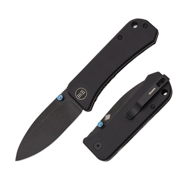 We Knife Co Banter 2.9 Inch Plain Black Stonewash Spear Point WKC2004B View 1