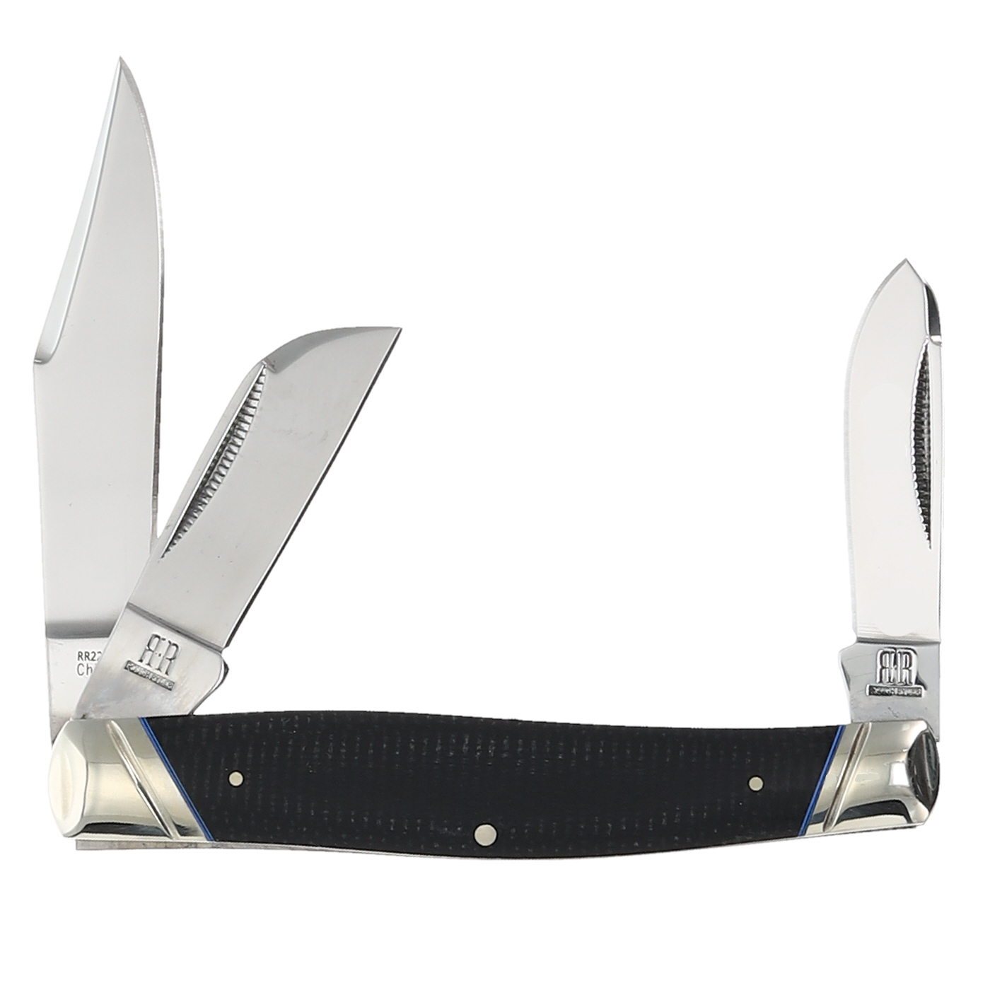 Rough Ryder Classic Carbon II Large Stockman Folding Knife RR2214 View 2