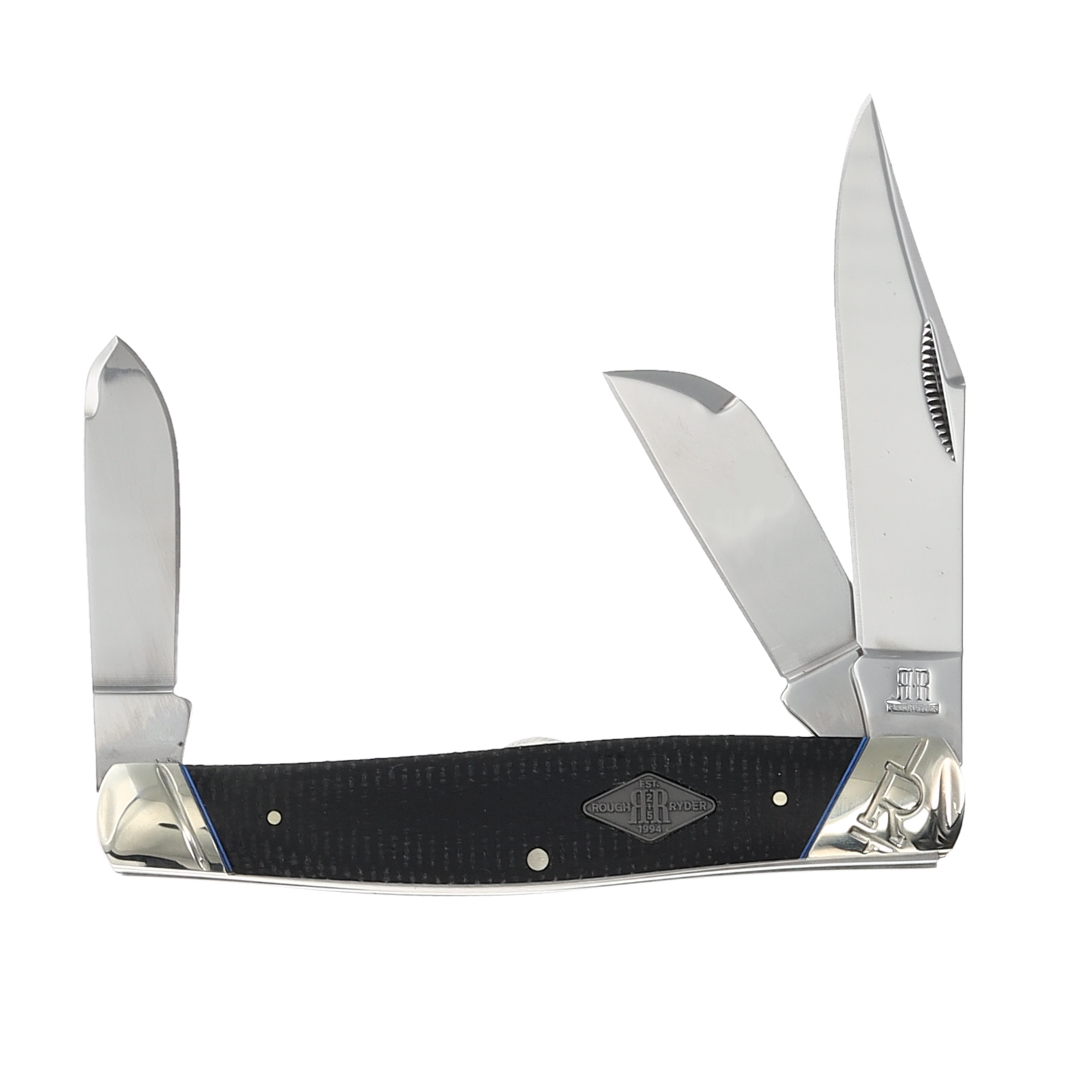 Rough Ryder Classic Carbon II Large Stockman Folding Knife RR2214 View 1