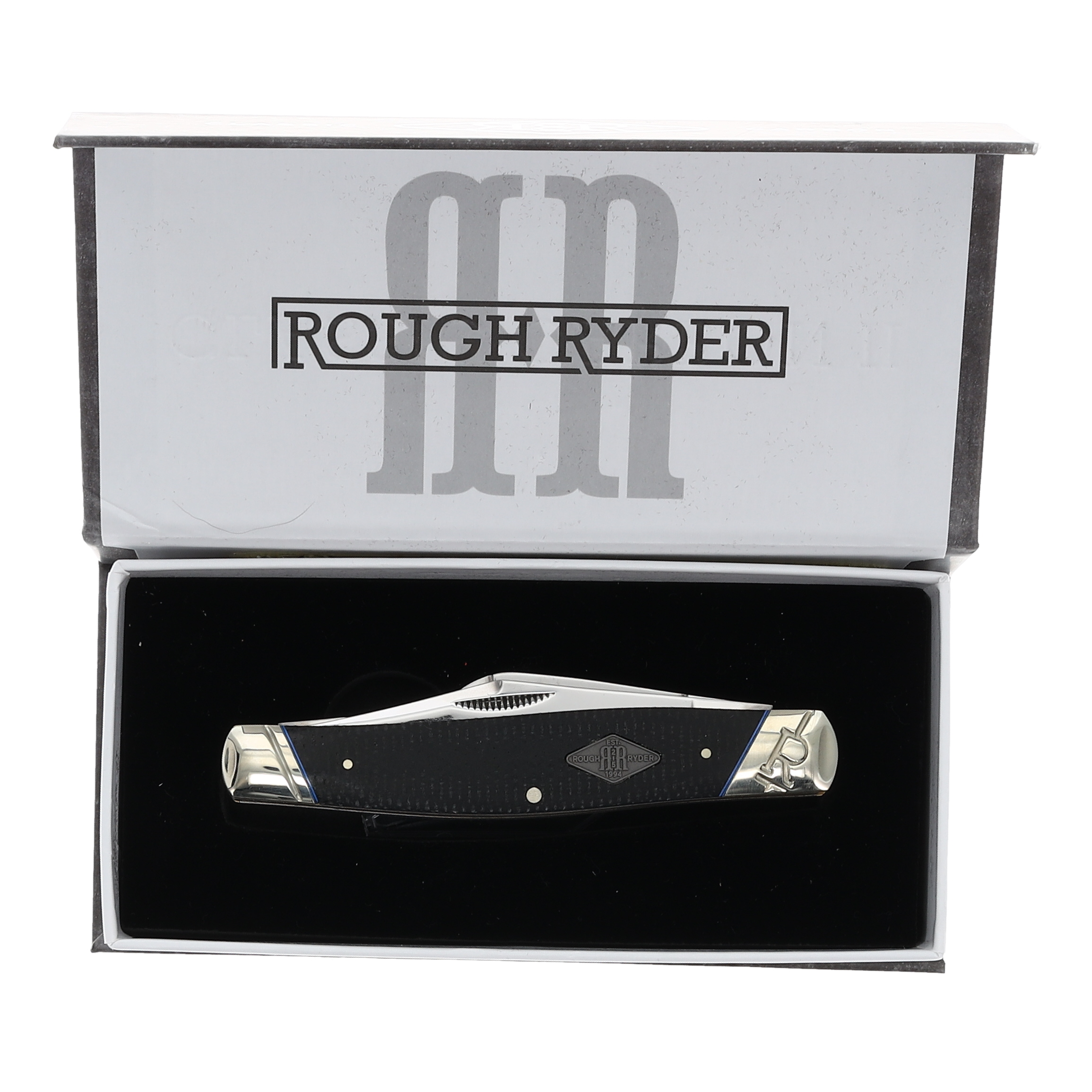 Rough Ryder Classic Carbon II Large Stockman Folding Knife RR2214 View 8
