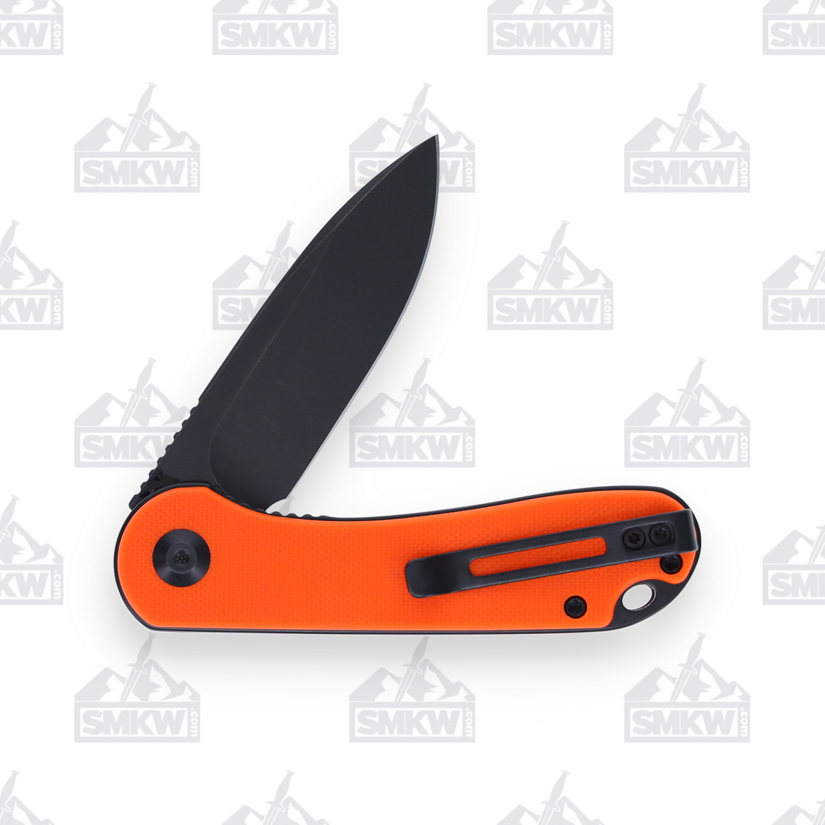 CIVIVI Elementum Folding Knife Orange 2.96in Black Stonewash Drop Point WKCC907Y View 6