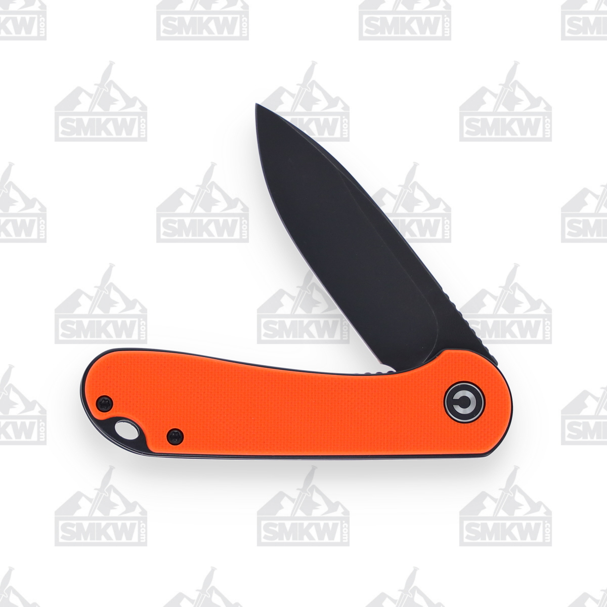 CIVIVI Elementum Folding Knife Orange 2.96in Black Stonewash Drop Point WKCC907Y View 5