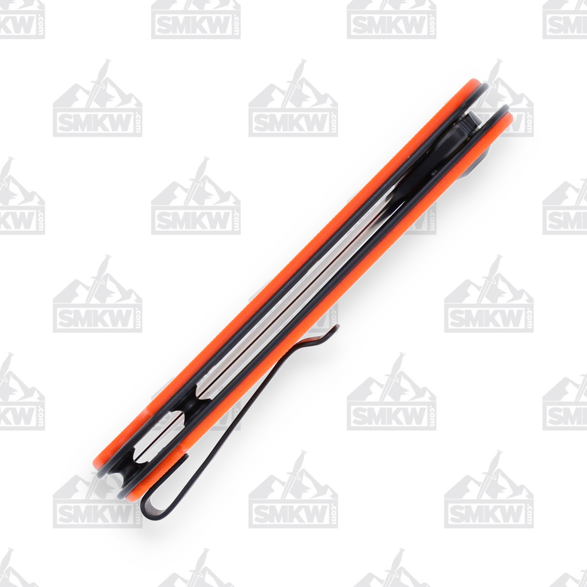 CIVIVI Elementum Folding Knife Orange 2.96in Black Stonewash Drop Point WKCC907Y View 10