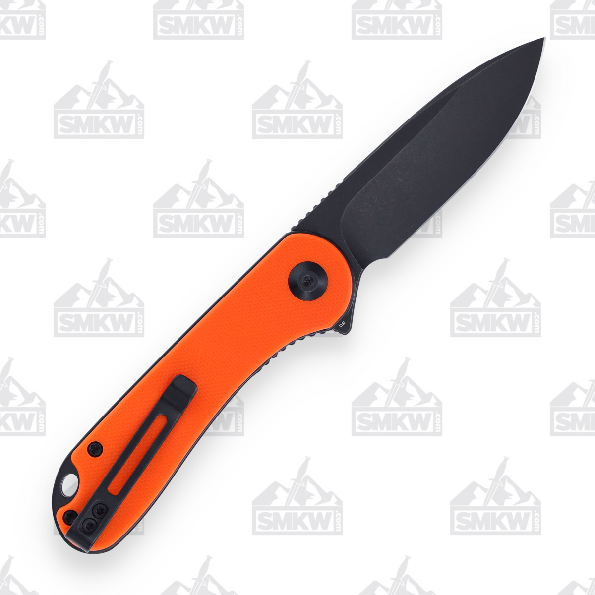 CIVIVI Elementum Folding Knife Orange 2.96in Black Stonewash Drop Point WKCC907Y View 2