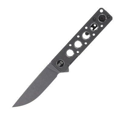 WE Knife Co Miscreant 3.0 Gray 3.02in Plain Gray Stonewash Drop Point WKC2101A View 2