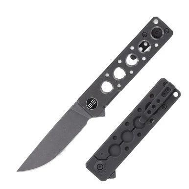 WE Knife Co Miscreant 3.0 Gray 3.02in Plain Gray Stonewash Drop Point WKC2101A View 1