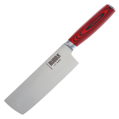 Bubba Blade Kitchen Knife Set-Red G-10 Handle-7 Piece Set-Parawood Block View 9