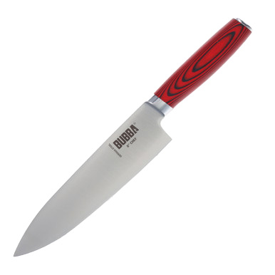 Bubba Blade Kitchen Knife Set-Red G-10 Handle-7 Piece Set-Parawood Block View 5