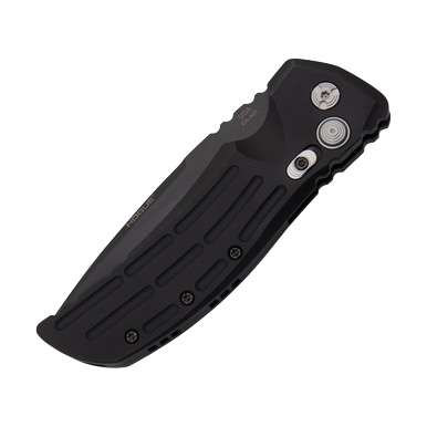 Hogue EX-A01 Automatic Knife Black 4in Drop Point Plain Blade AUHG34110 View 4