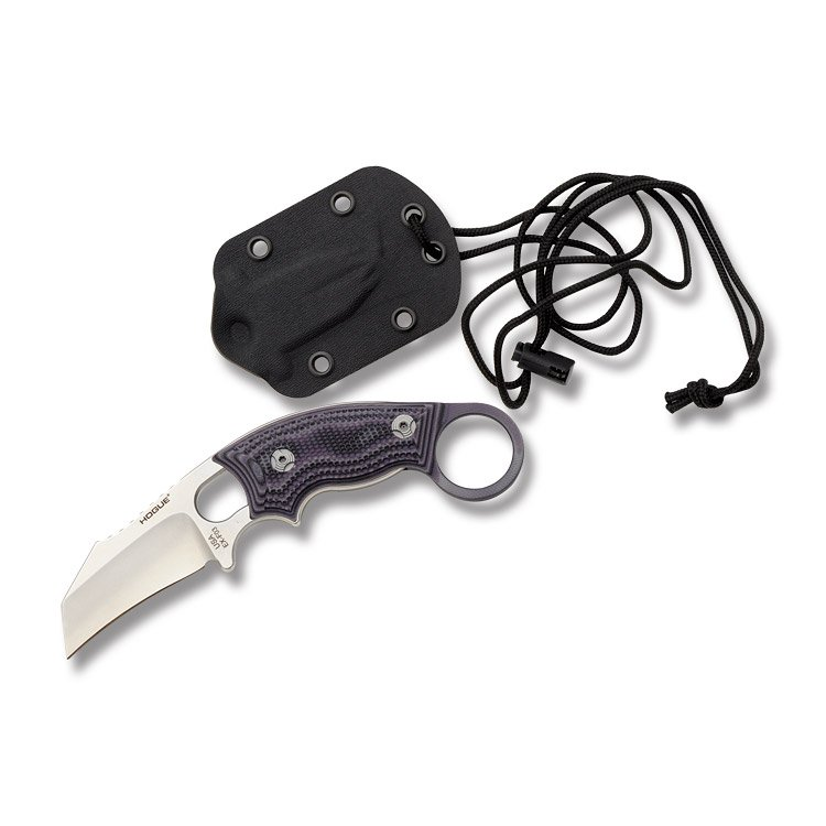 Hogue EX-F03 Hawkbill Karambit Knife Purple G-Mascus 2.25” Stonewash Blade HG35328 View 1