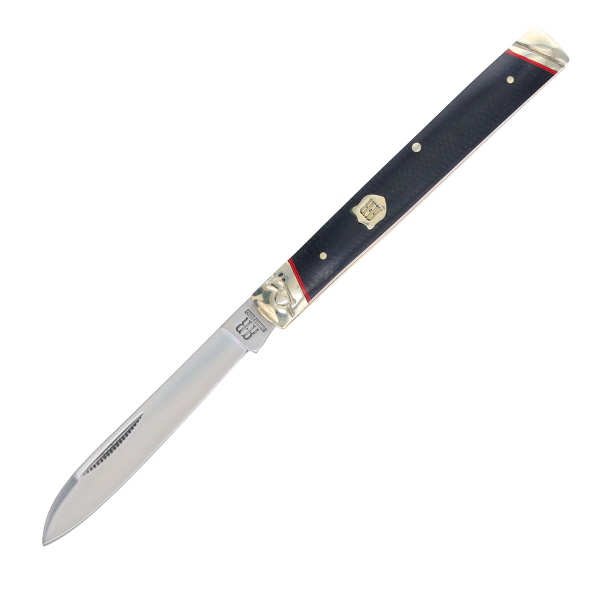 Rough Ryder Highland Black Micarta Doctors Knife RR2383 - Smoky
