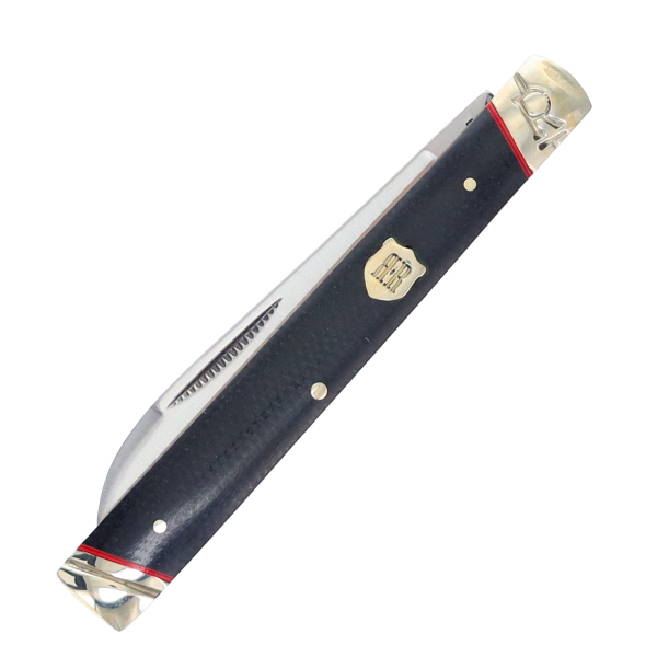 Rough Ryder Highland Black Micarta Doctors Knife RR2383 - Smoky