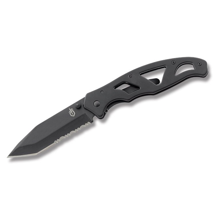 Gerber Black Paraframe II Tanto Folding Knife G653 View 1