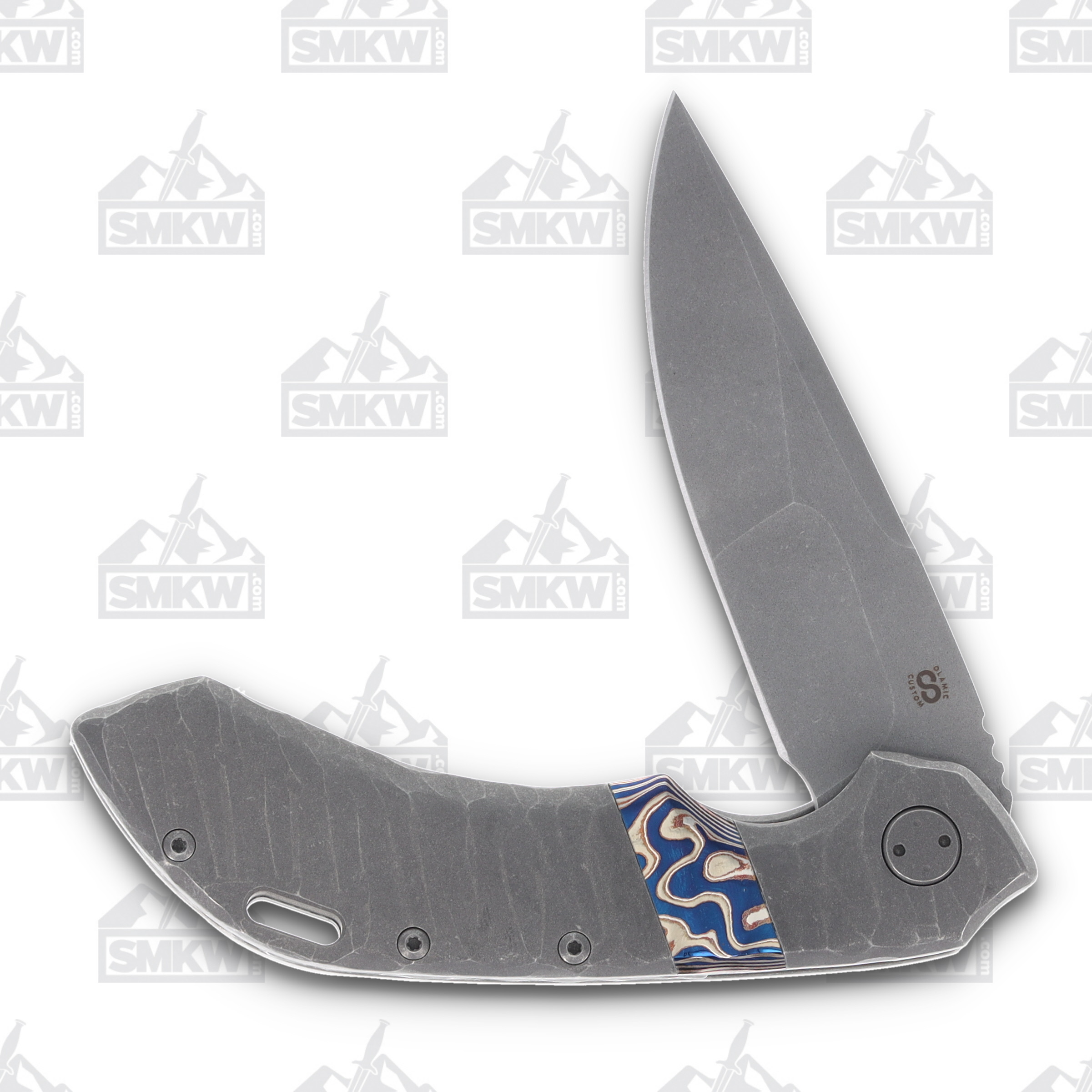 Olamic Wayfarer 247 Prototype Drop Point Rocks Fedokume PRS07 View 3