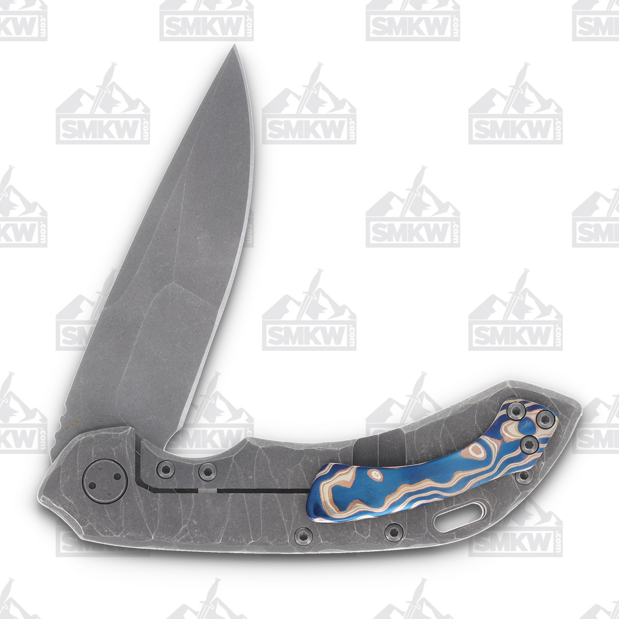 Olamic Wayfarer 247 Prototype Drop Point Rocks Fedokume PRS07 View 4